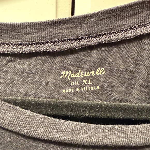 Madewell Black Long Sleeve Women's Top Sz XL - Picture 2 of 2